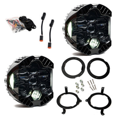DOT LP6 LED Headlight Kit - Jeep 2018-2025 Wrangler JL; 2020-2025 Gladiator JT; NOTE w/Halogen Headlights