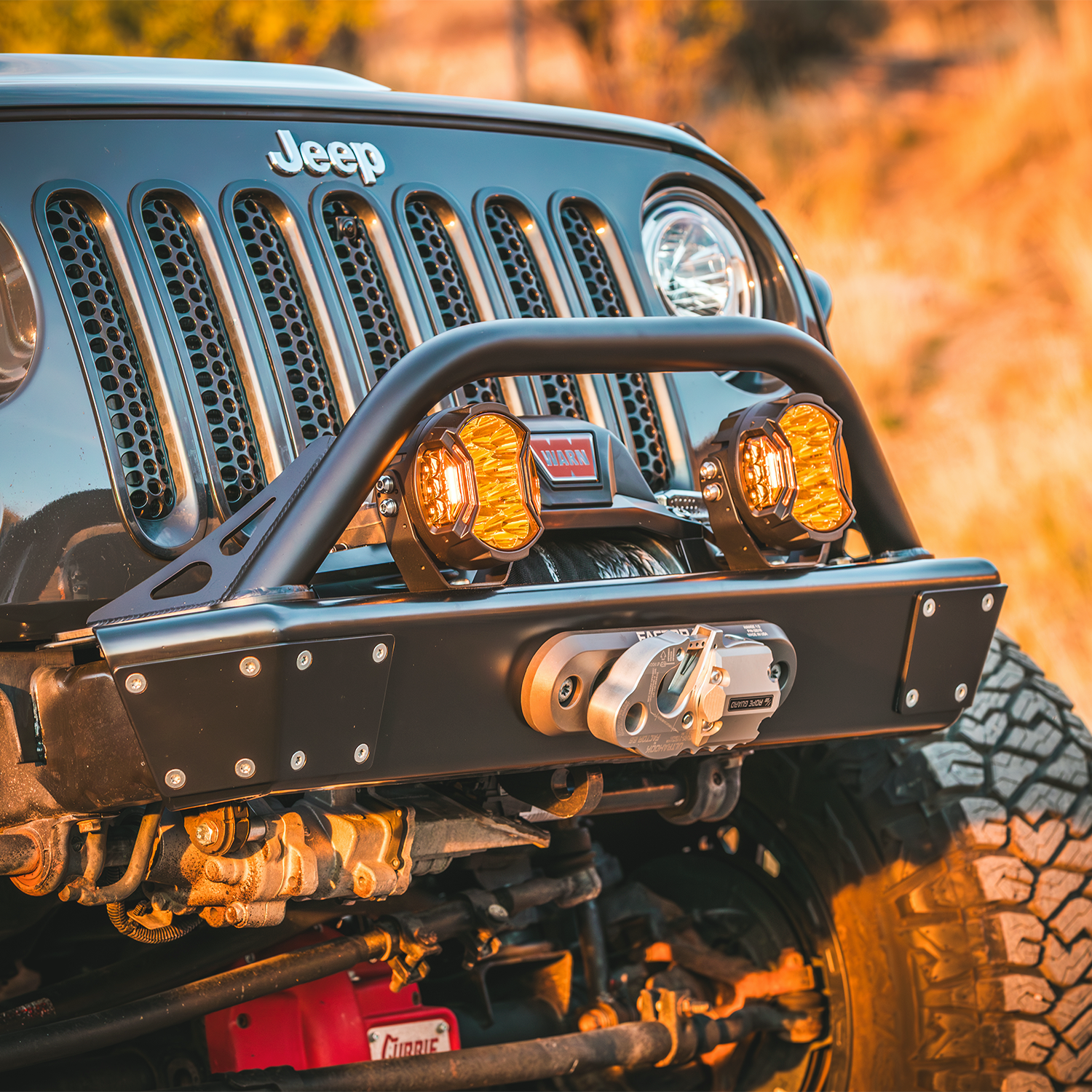 Jeep JK JKU Front Bumper With Hoop | Savvy Offroad Legacy 6061