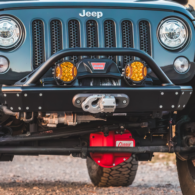 Lightweight Jeep JK bumper for better suspension & handling