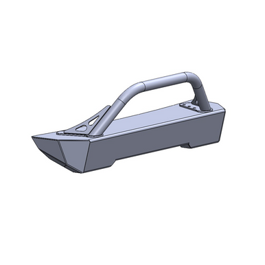 2007-2026 JK/JKU/JL/JLU/JT FRONT BUMPER WITH HOOP (ALUMINUM SURF & TURF WINCHLESS SKIN) SAVVY OFFROAD