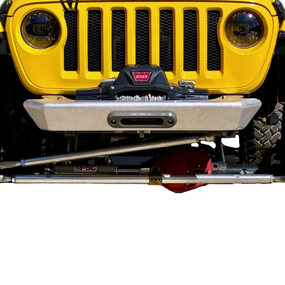 Savvy Legacy 6061 aluminum front bumper without hoop on 2018-2026 Jeep Wrangler JL, 8 lb skin ultra-low profile