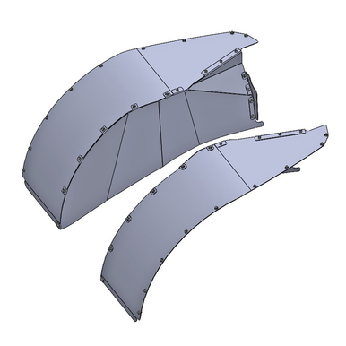 JEEP TJ/LJ SAVVY LEGACY FRONT INNER FENDERS FOR HIGHLINE FENDERS