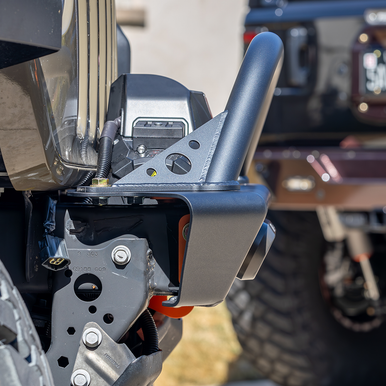 Lightweight Jeep JT bumper for improved approach angles and off-road protection