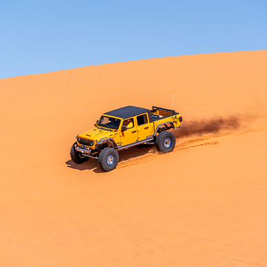 Savvy high-strength Jeep JT bumper for overlanding