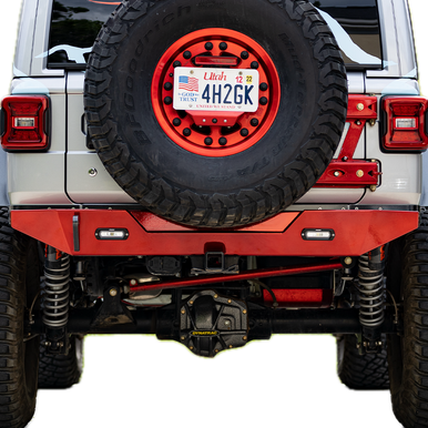 Jeep Wrangler lightweight bumper with recovery-ready D-ring mounts