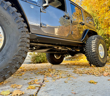 Jeep Wrangler JKU bolt on sliders