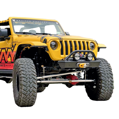 Savvy high-strength Jeep JT bumper for overlanding