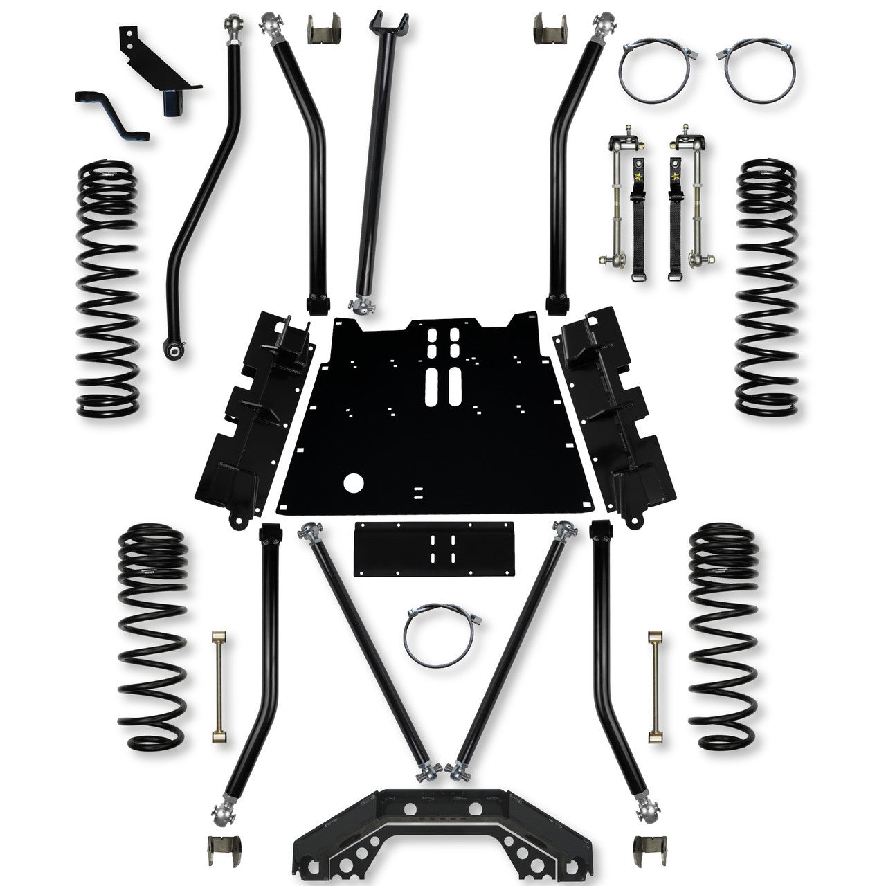 LJ Rock Krawler 3.5" X-Factor X2 Flat-Belly Long-Arm Suspension System | Jeep Wrangler LJ (2004–2006)