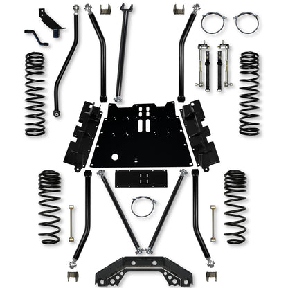 LJ Rock Krawler 3.5" X-Factor X2 Flat-Belly Long-Arm Suspension System | Jeep Wrangler LJ (2004–2006)