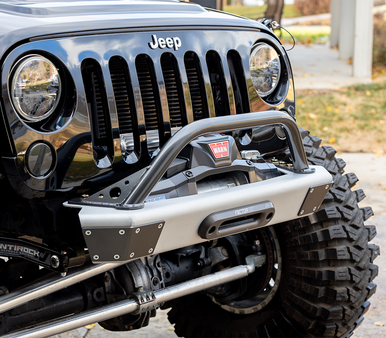 Race-proven off-road front bumper for Jeep JK