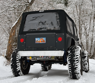 SAVVY TJ LJ aluminum rear bumper