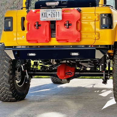 high-clearance Jeep JL bumper with D-Ring mounts