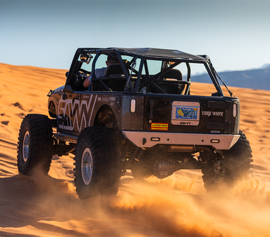 Jeep JK aluminum rear bumper with high clearance design