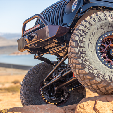 JT front bumper with hoop aluminum