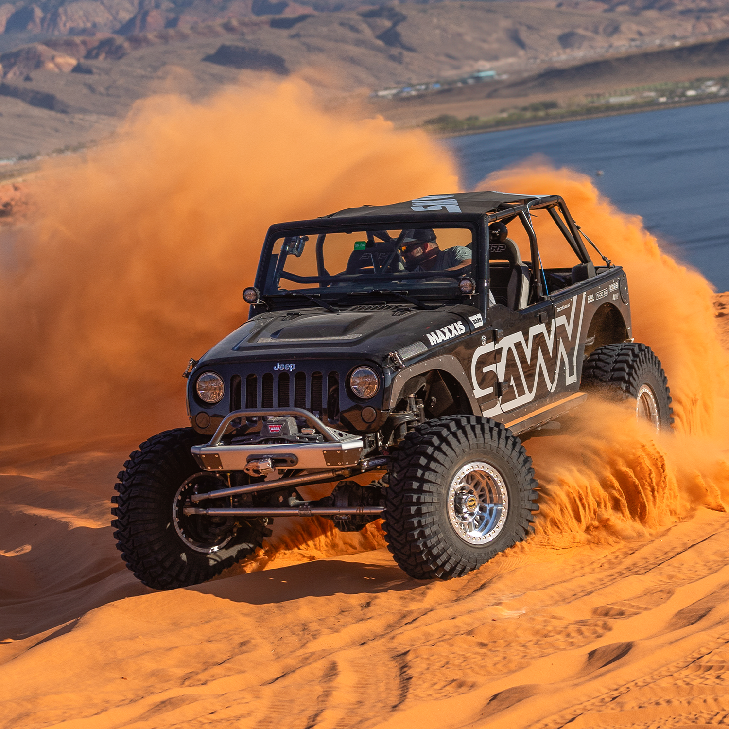 6061 aluminum front bumper with hoop for 2007-2018 Jeep Wrangler JK and JKU