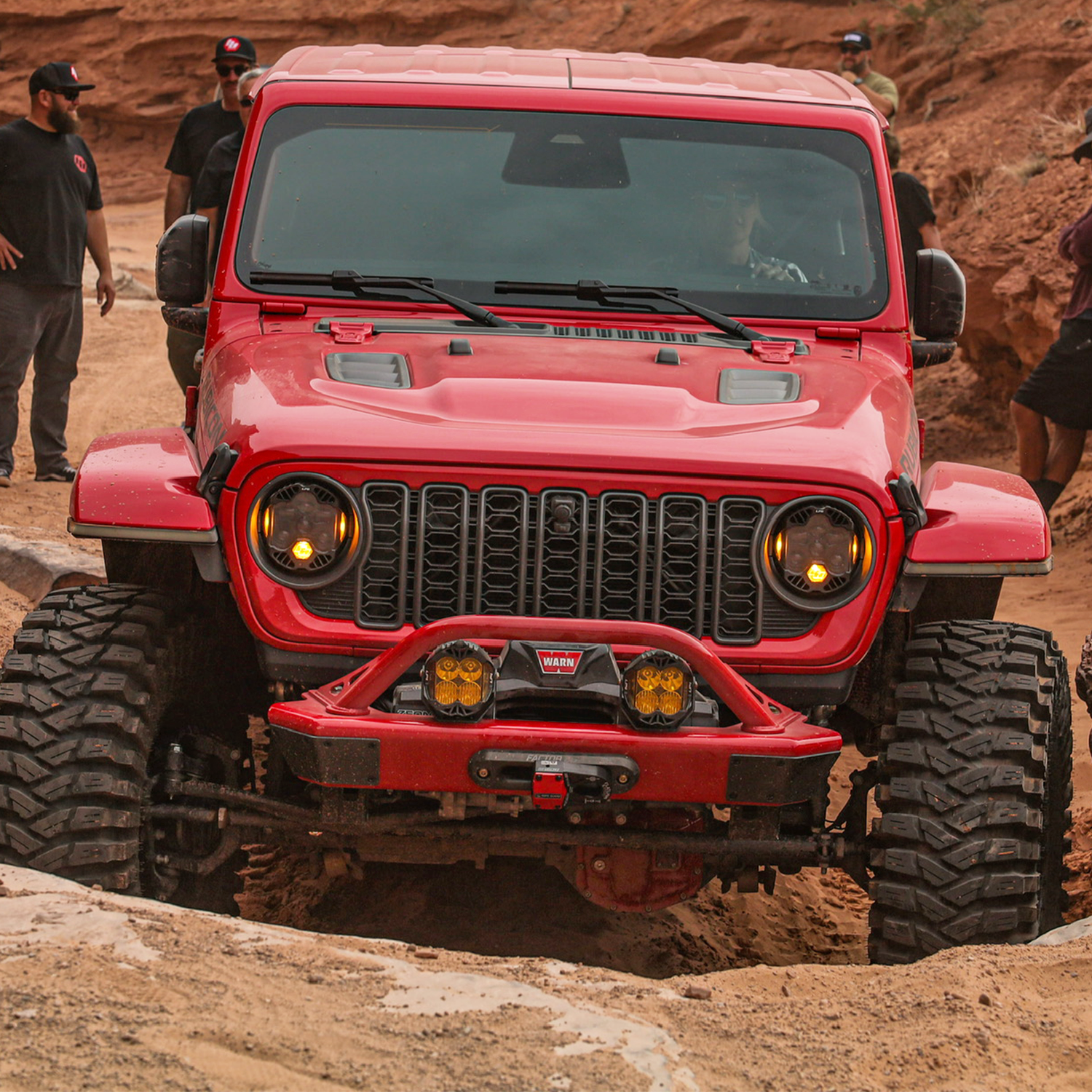 6061 aluminum front bumper with hoop on 2018-2026 Jeep Wrangler JL
