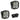 Squadron Pro Black LED Auxiliary Light Pod Pair - Universal