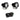S1 Black LED Auxiliary Light Pod Pair - Universal