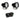 S1 Black LED Auxiliary Light Pod Pair - Universal