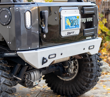 Savvy Off-Road lightweight Jeep JK rear bumper with modular skin