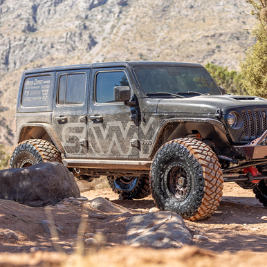 Jeep Wrangler JL rear fender liners designed for rock crawling and overlanding