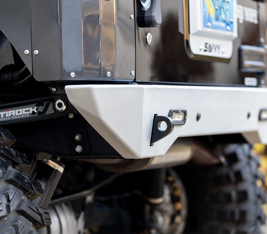Lightweight Jeep JK bumper for improved departure angles