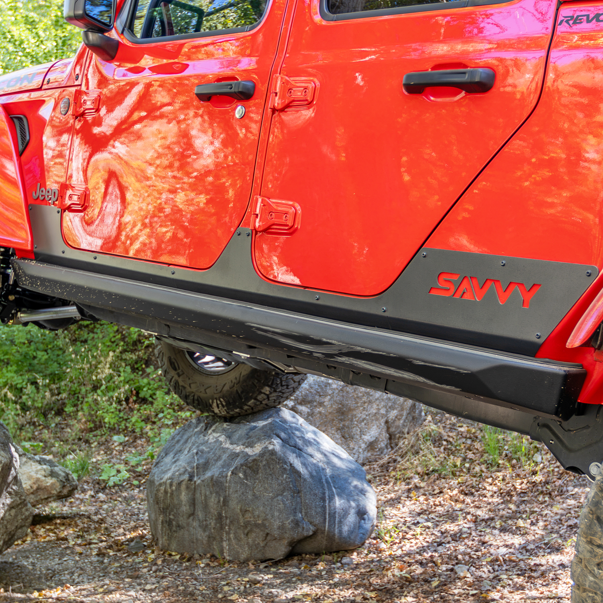 Aluminum rocker trim kit for the 2020–2026 Jeep Gladiator JT