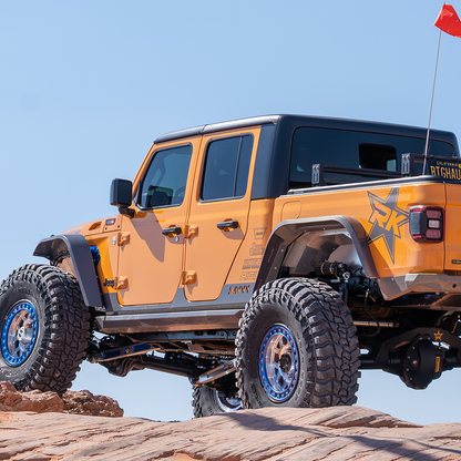 Jeep JT frame-mounted sliders