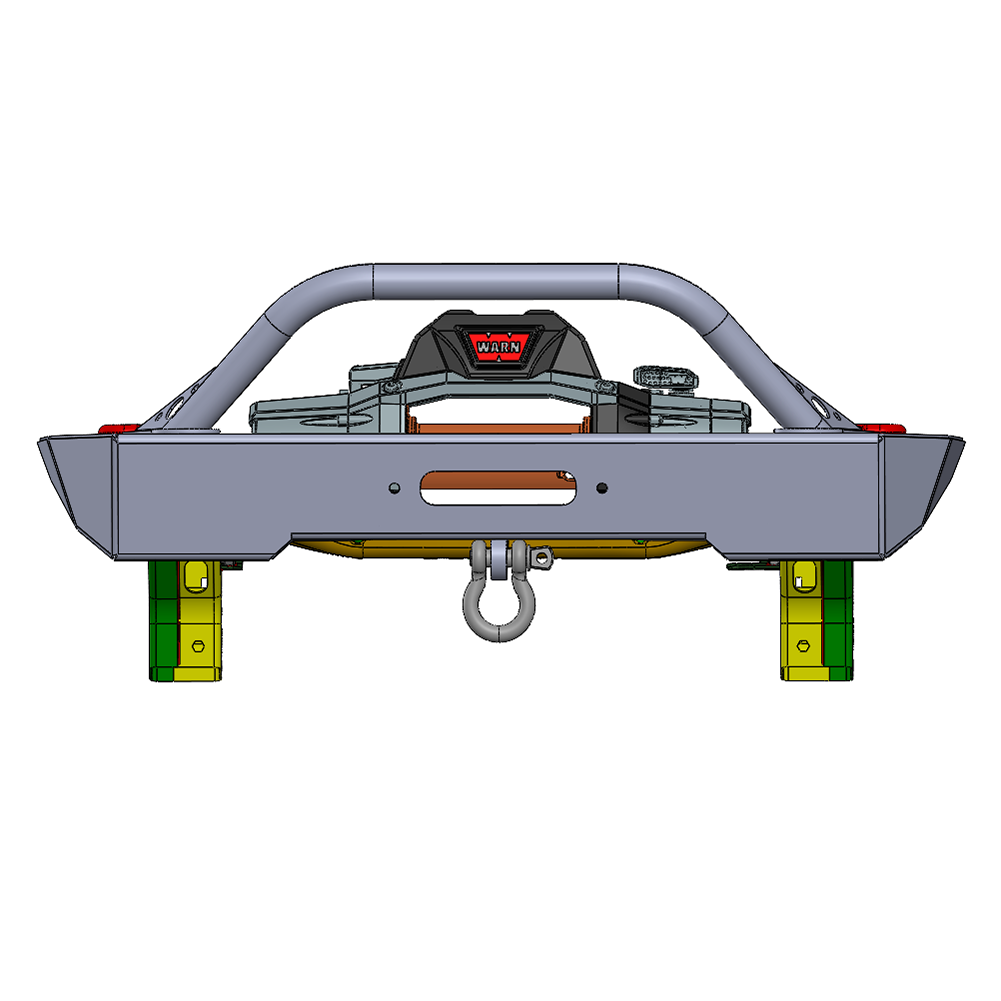 Best high-clearance Jeep JK bumper with CNC laser-cut design