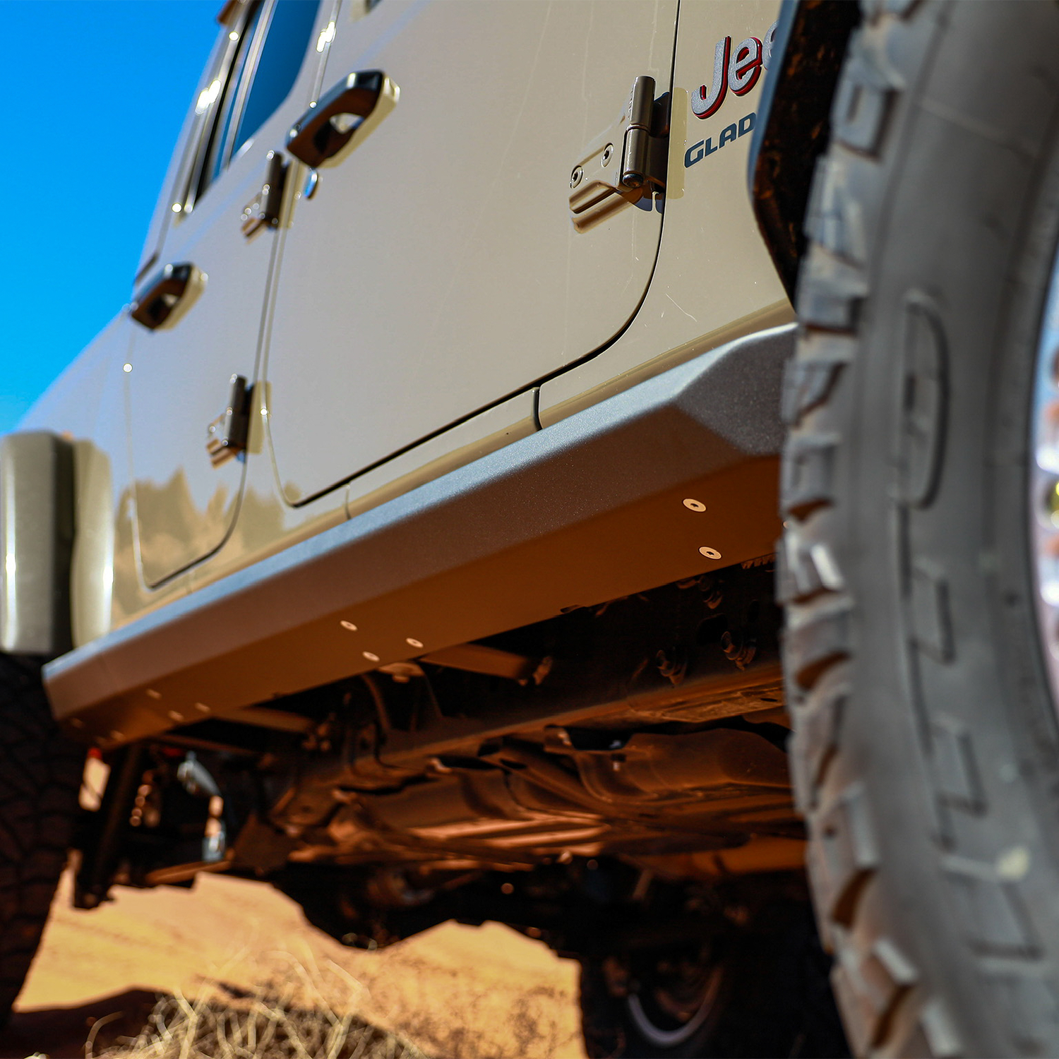 high-clearance Jeep JT sliders