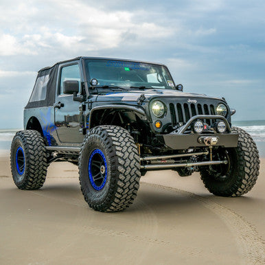 Easy bolt-on Jeep JK front bumper installation