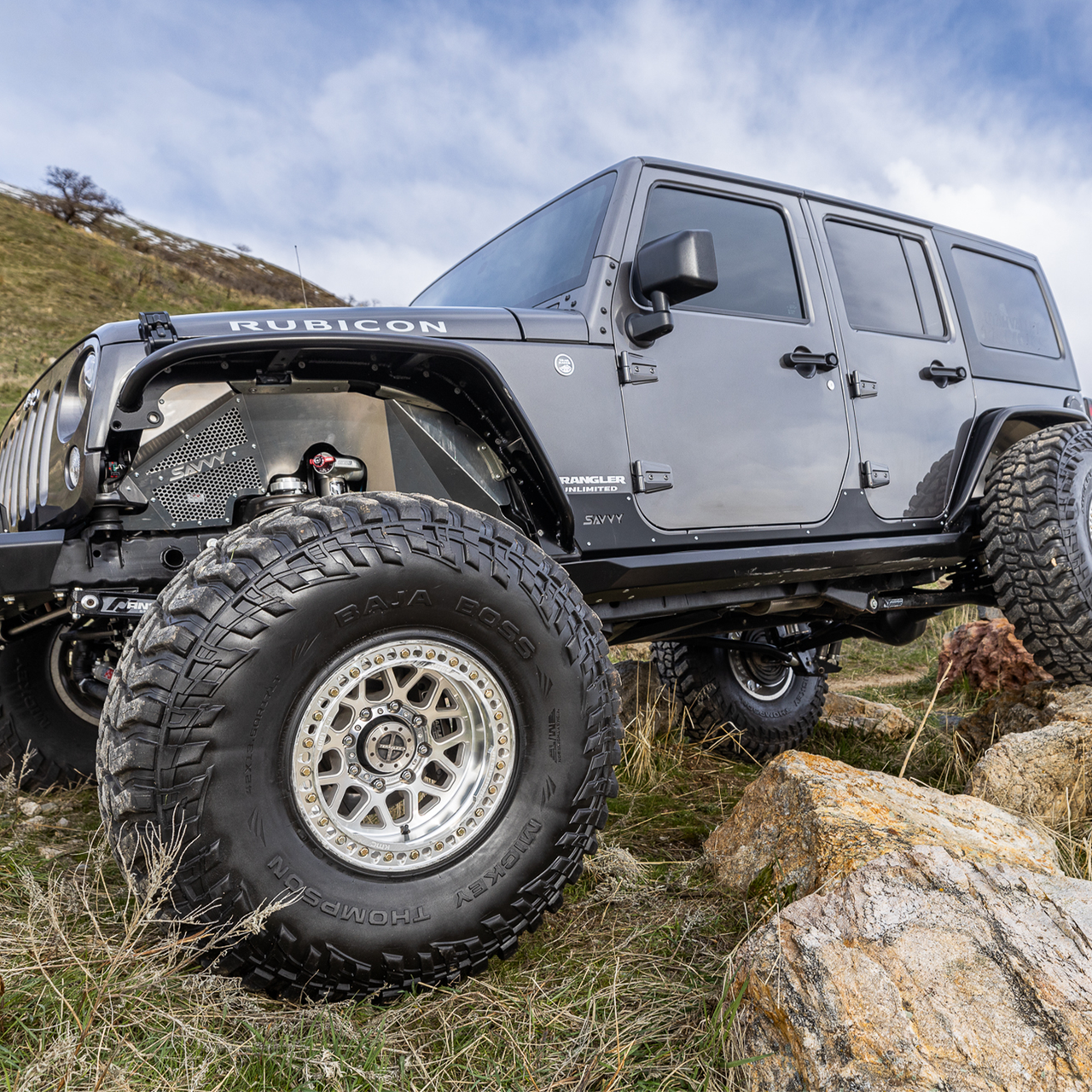 High-clearance Jeep JK inner fenders for 40 inch tires
