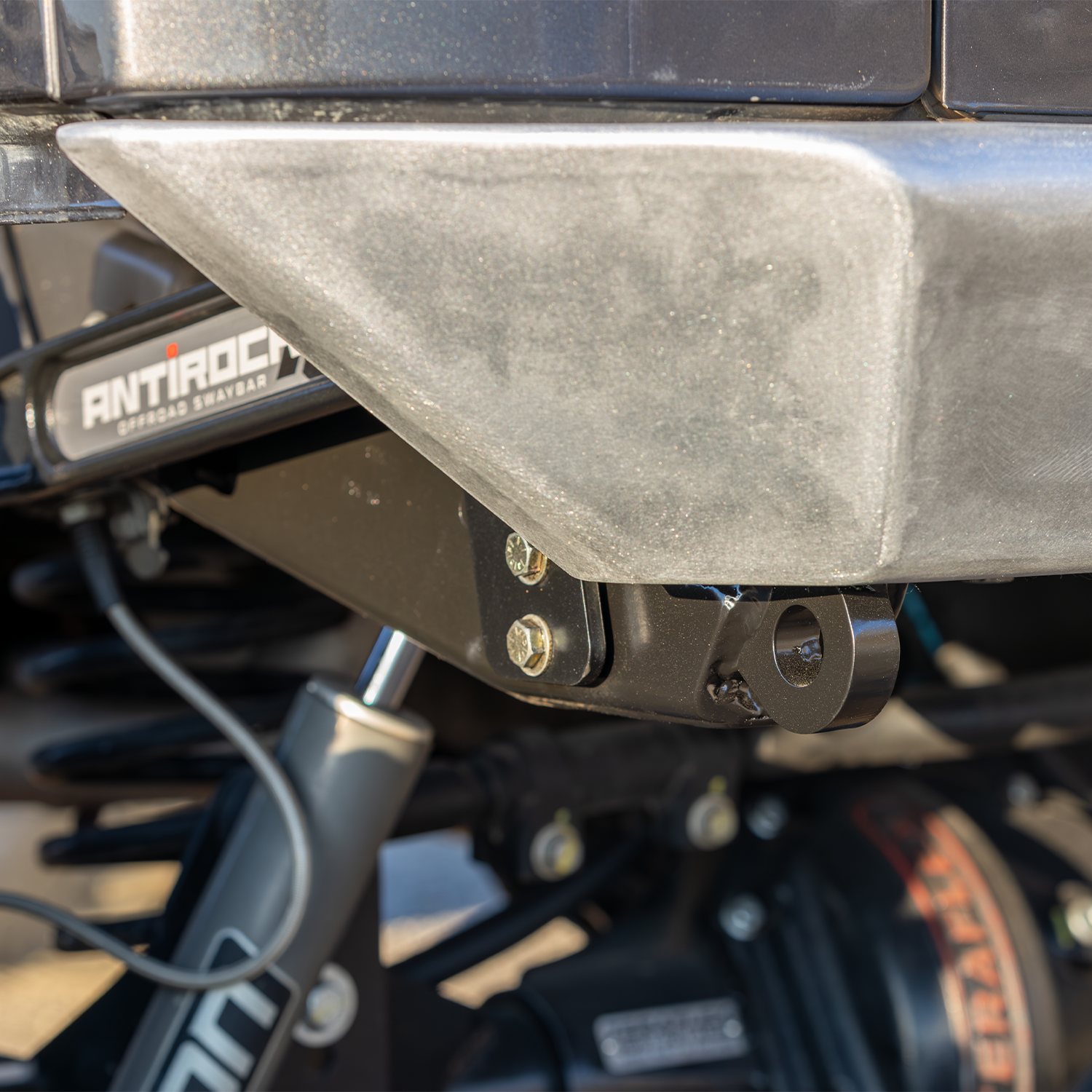 JEEP JK rear bumper 3/4-inch laser-cut steel D-ring shackle mounts, low-profile recovery points