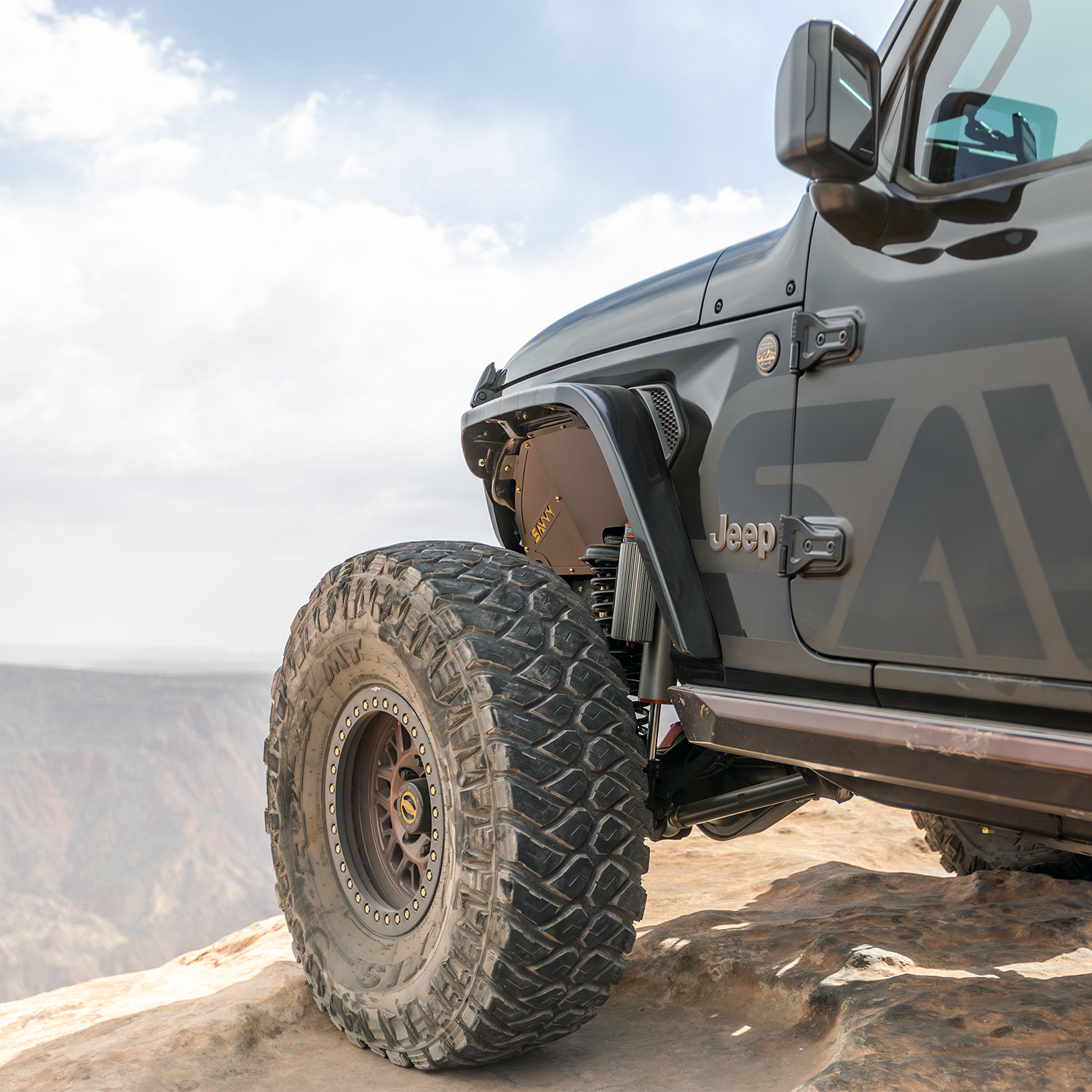 Jeep JL inner fenders designed to fit factory and aftermarket fender flares