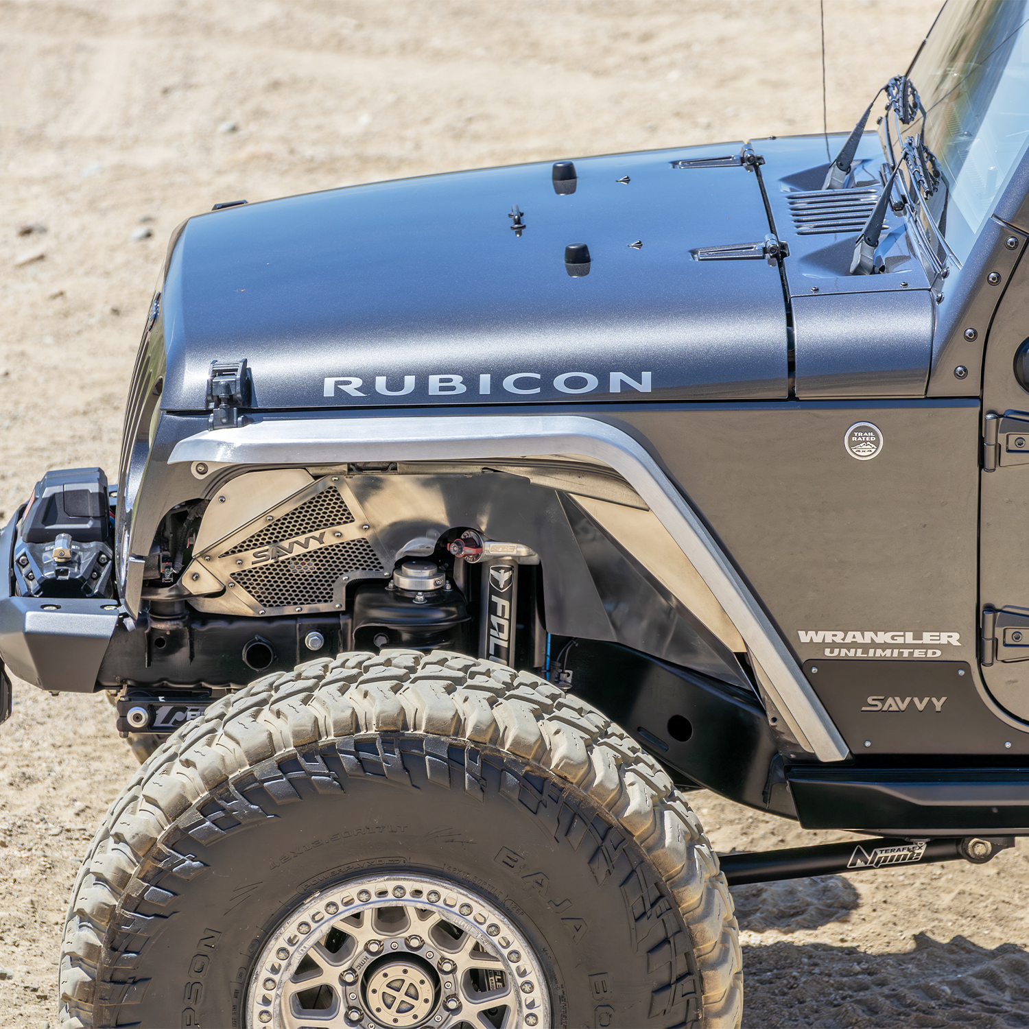 2007-2018 JEEP JK/JKU WRANGLER FRONT ULTRA HIGH LINE FENDERS (ALUMINUM) SAVVY OFFROAD