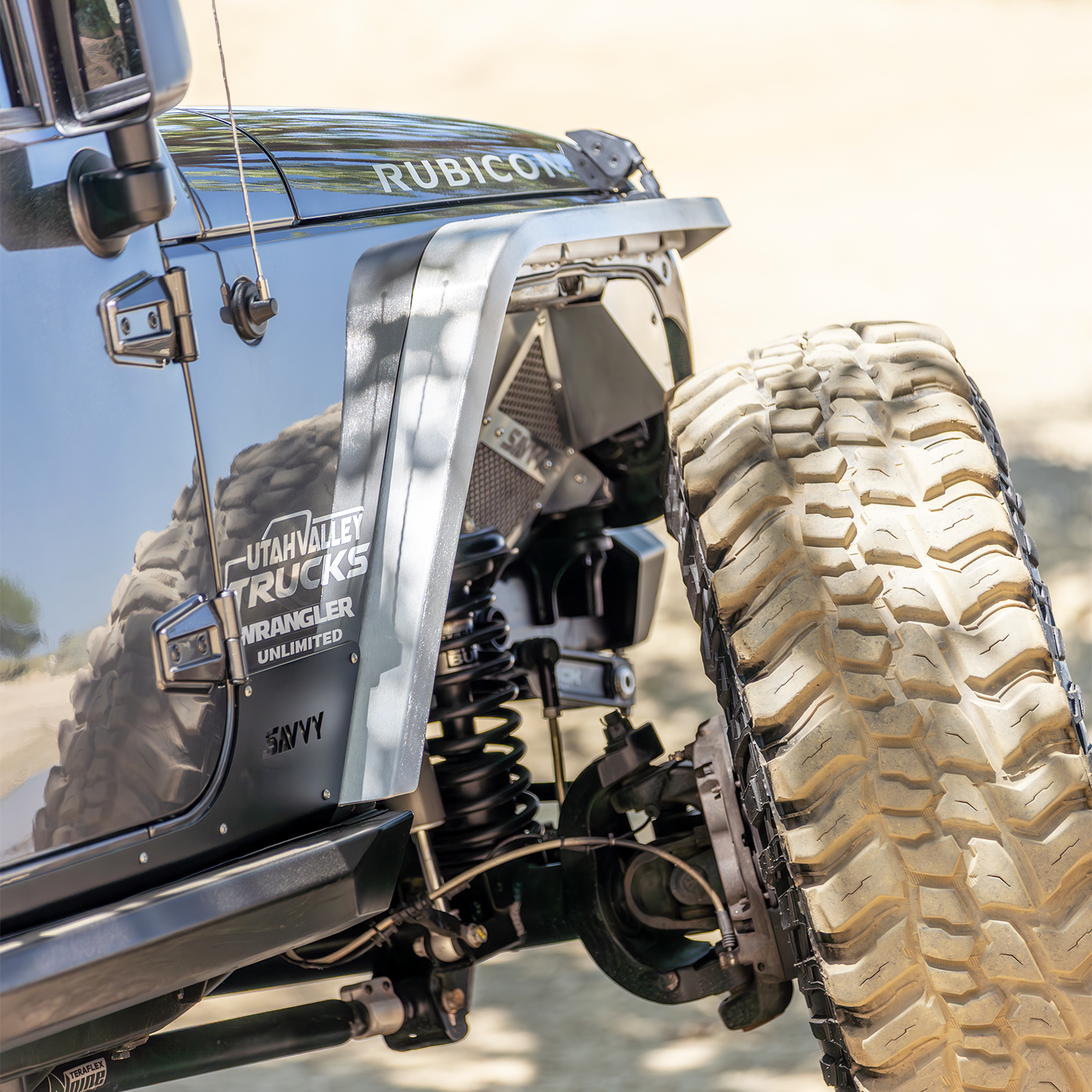 2007-2018 JEEP JK/JKU WRANGLER FRONT ULTRA HIGH LINE FENDERS (ALUMINUM) SAVVY OFFROAD