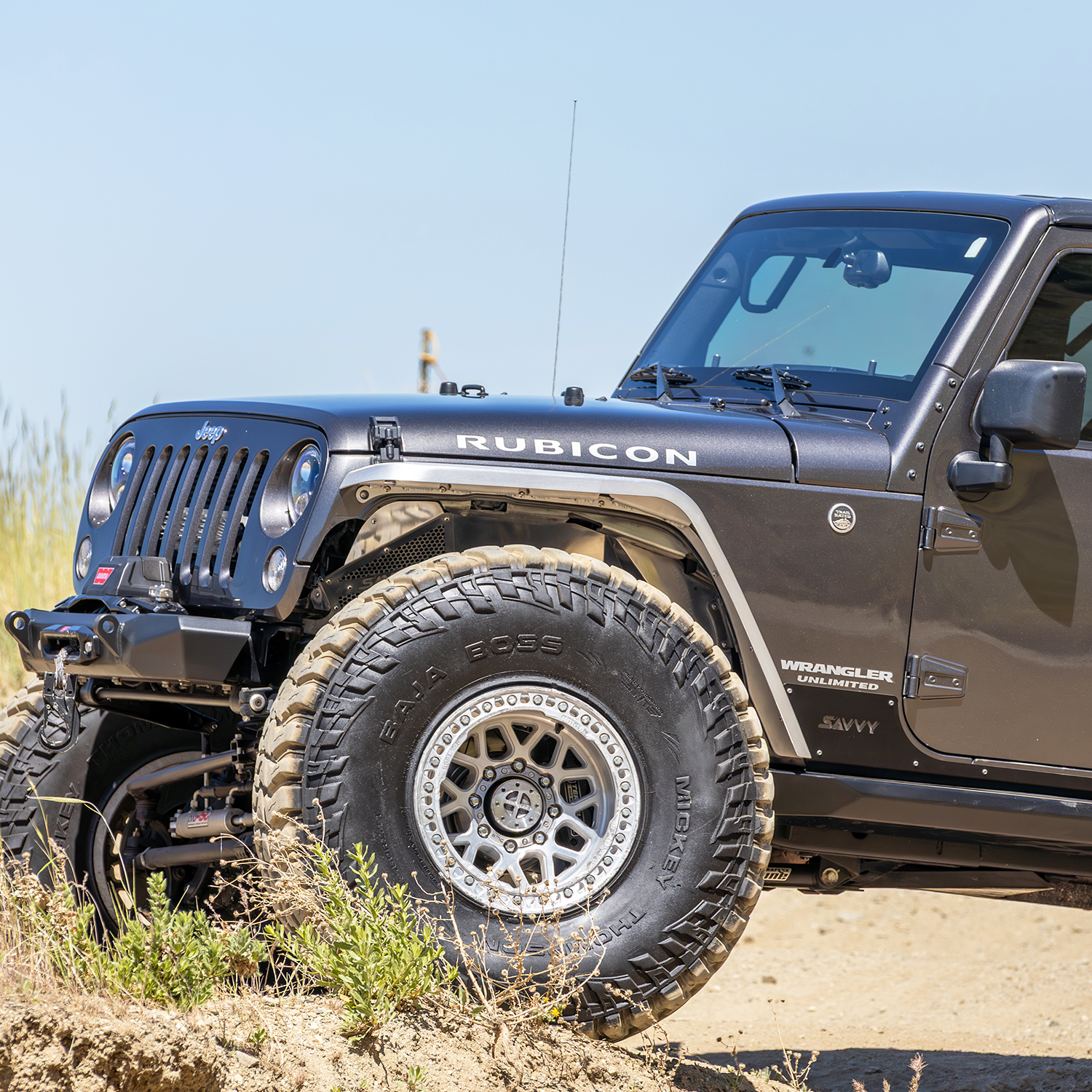 2007-2018 JEEP JK/JKU WRANGLER FRONT ULTRA HIGH LINE FENDERS (ALUMINUM) SAVVY OFFROAD