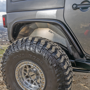 2007-2018 JEEP JK/JKU WRANGLER REAR INNER FENDERS (HIGH CLEARANCE ALUMINUM) SAVVY OFFROAD