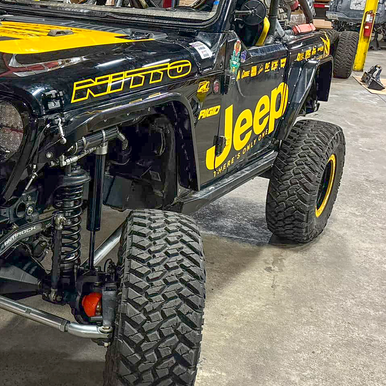 High-Clearance Jeep JL 2-Door Armor Kit – Savvy Offroad Krawler Lite Front and Rear Bumpers with Rock Slider Protection