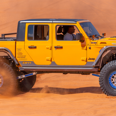 2020-2026 JEEP JT GLADIATOR ROCKER ARMOR TRIM KIT (LIGHTWEIGHT ALUMINUM) SAVVY OFFROAD