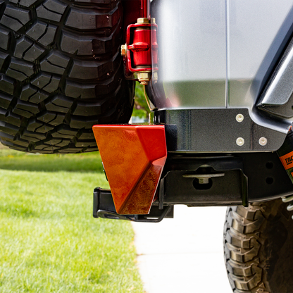 Jeep JLU lightweight rear bumper with high-clearance protection