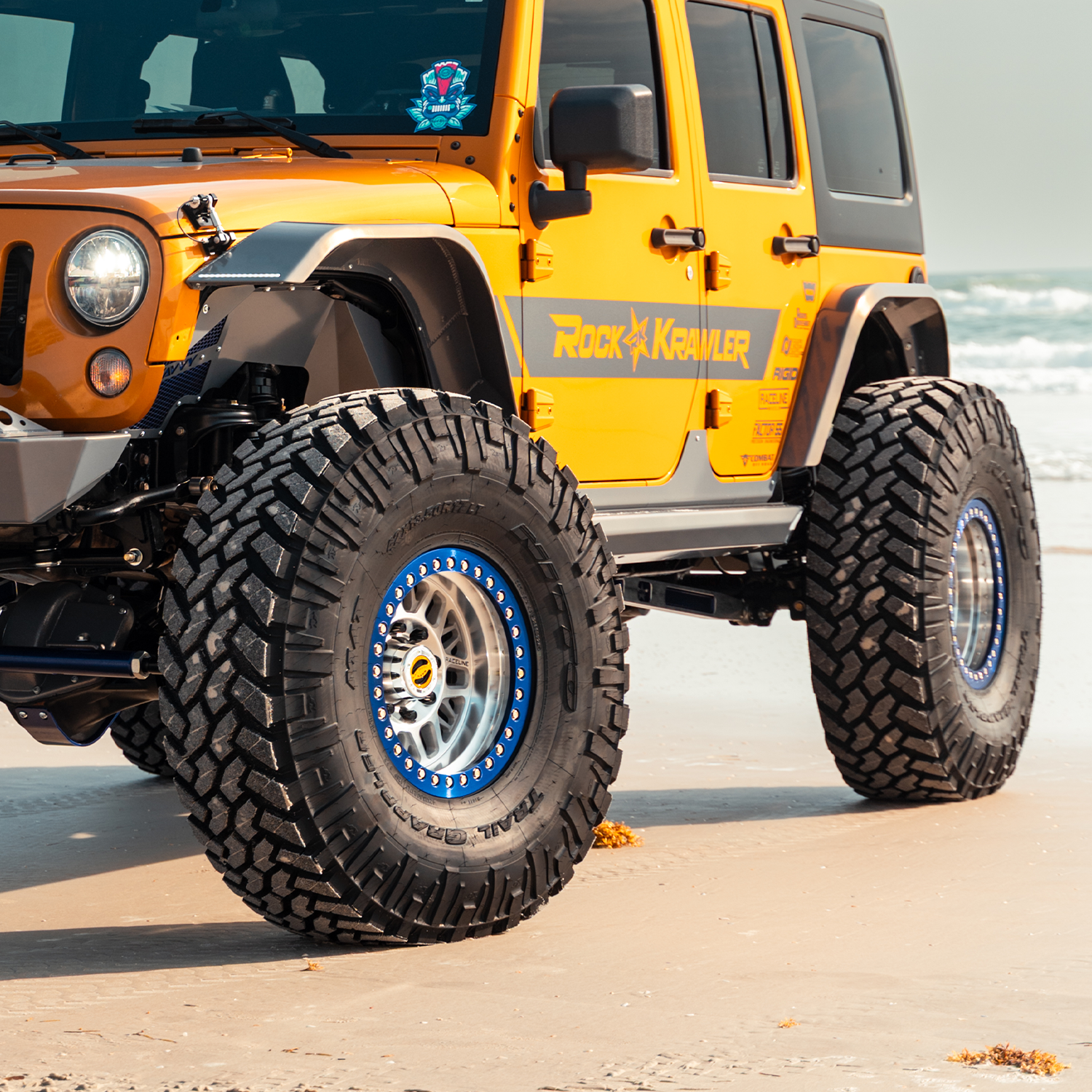 Jeep JKU rocker trim kit with lightweight aluminum protection