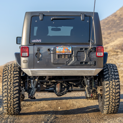 Jeep JK high clearance aluminum rear bumper with winch recovery points