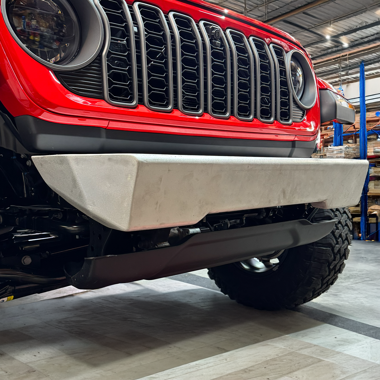 Winchless aluminum front bumper for 2007-2026 Jeep Wrangler and 2020-2026 Jeep Gladiator by Savvy Offroad