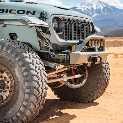 Jeep JL JLU Wrangler Moab 392 High Clearance Low Profile Front Bumper That Fits Warn Winch and Factor 55 Fairlead
