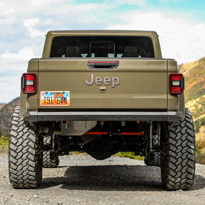 Jeep JT rear bumper with up to 10 inches more clearance
