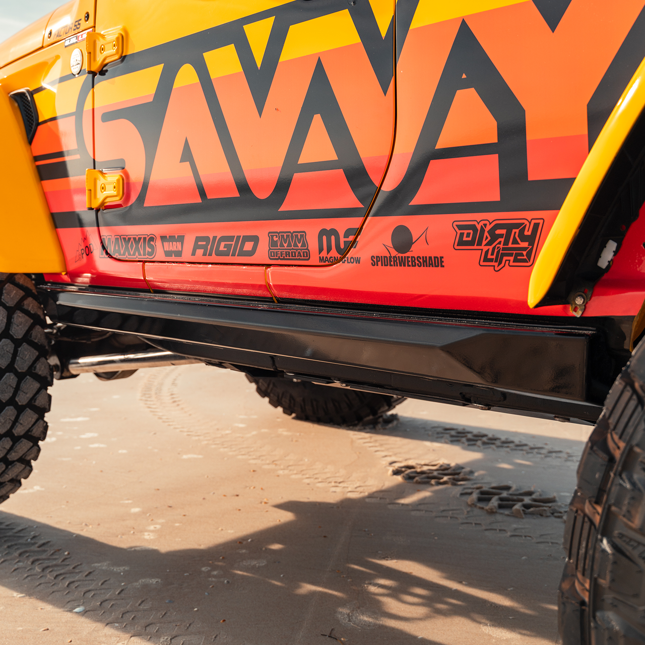 Jeep Works Stretched JL rock sliders