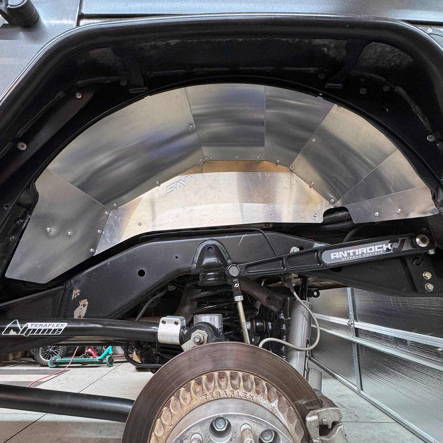 Jeep Wrangler JKU rear inner fenders