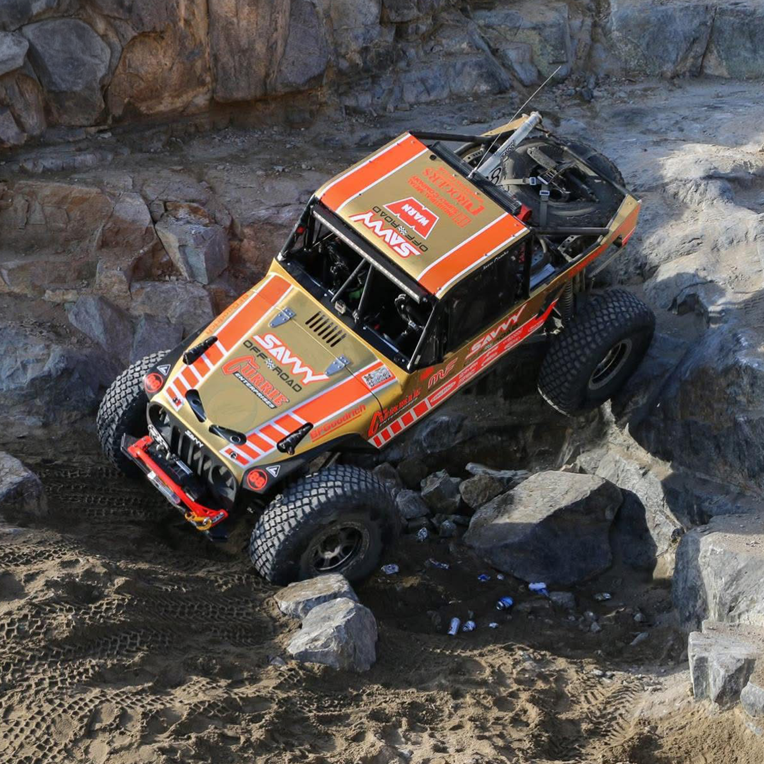 Savvy Offroad Legacy front bumper race-proven at King of the Hammers and Baja, more wins than any other JK bumper