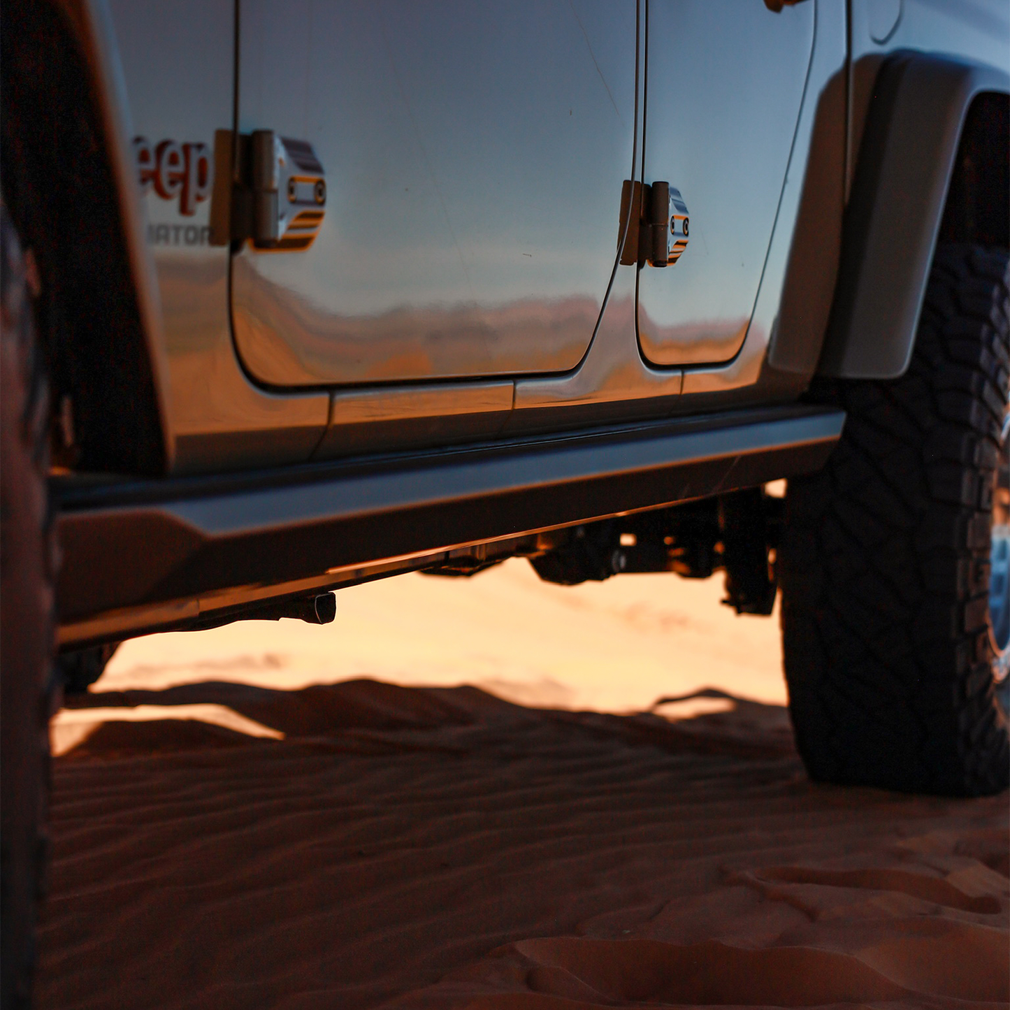  weld-on rock sliders on 2020-2026 Jeep Gladiator JT, high-clearance rocker panel protection